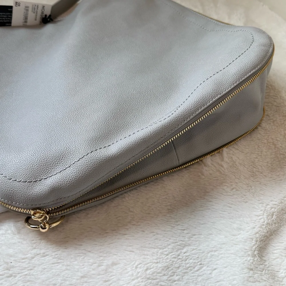 Rebecca Minkoff Pumice Gray Jody Convertible Leather Hobo Handbag Purse - NWT